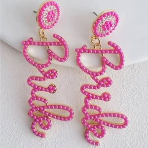 BRIDE Rhinestone Drop Earrings